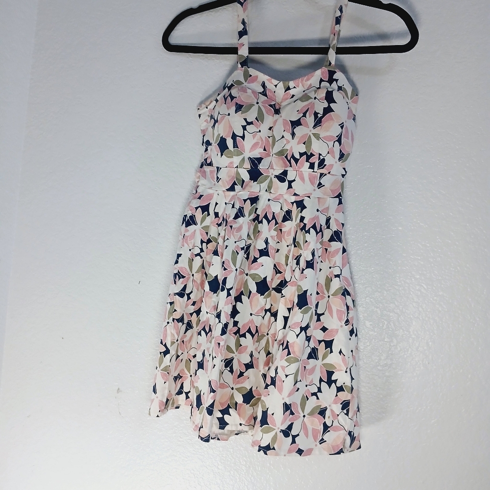 Floral Kids Dress - Pink and White